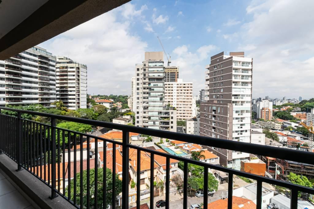 VARANDA de Apartamento à venda, Padrão com 34 m², 1 quarto e em Sumaré - São Paulo