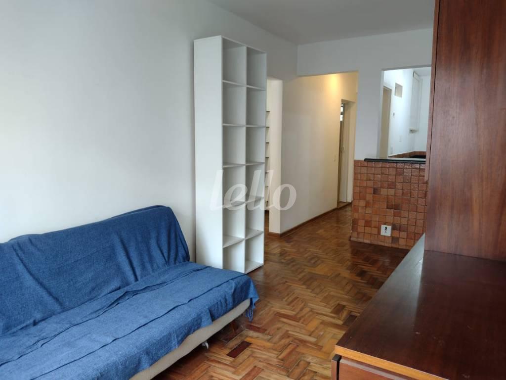 SALA de Apartamento à venda, Padrão com 55 m², 1 quarto e em Jardim Paulista - São Paulo