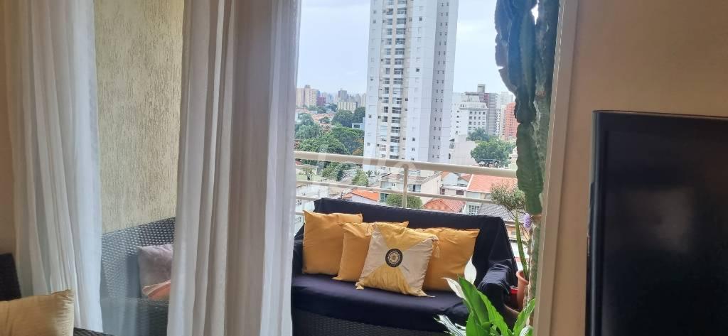 VARANDA de Apartamento à venda, Padrão com 70 m², 2 quartos e 2 vagas em Vila Boa Vista - Santo André