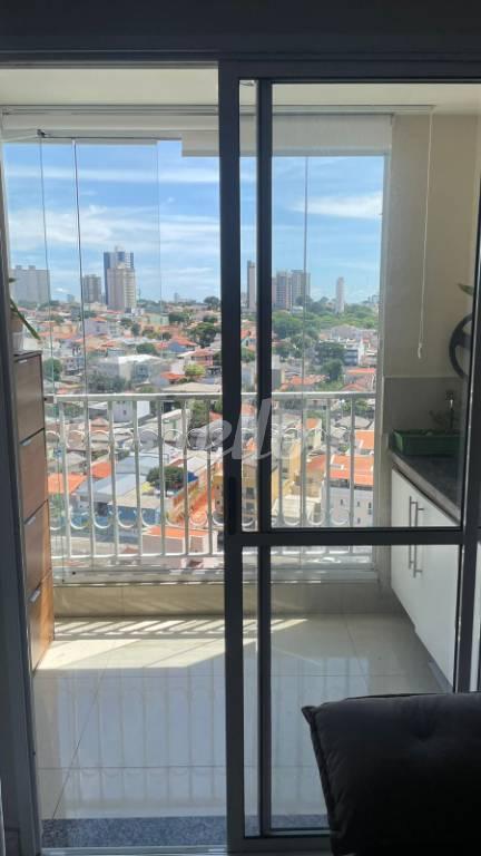 VARANDA de Apartamento à venda, Padrão com 76 m², 3 quartos e 2 vagas em Vila Helena - Santo André