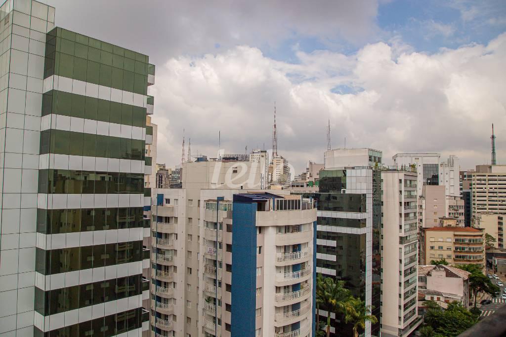 SACADA de Apartamento para alugar, Padrão com 27 m², 1 quarto e 1 vaga em Consolação - São Paulo