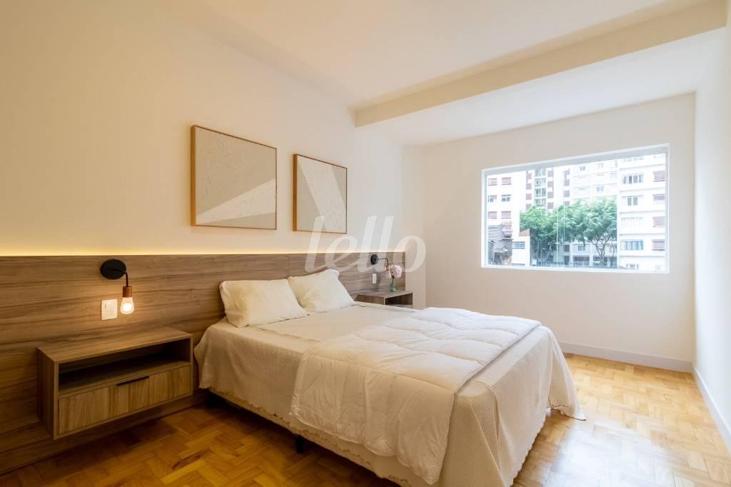 SUÍTE de Apartamento para alugar, Padrão com 96 m², 2 quartos e em Santa Cecília - São Paulo