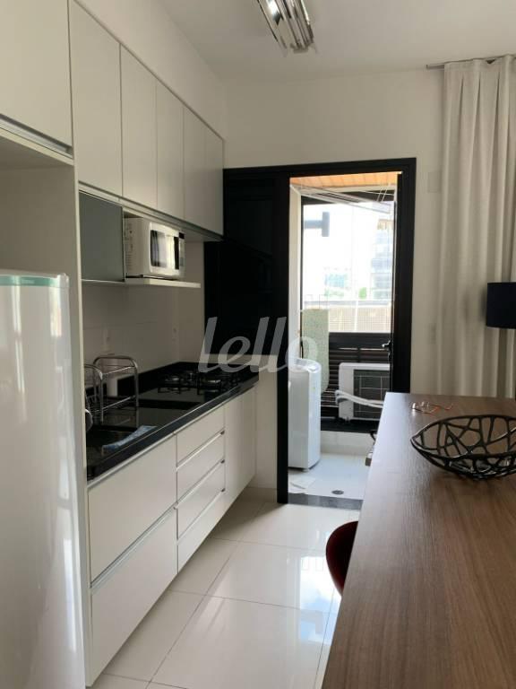 COZINHA de Apartamento para alugar, Padrão com 66 m², 1 quarto e 1 vaga em Vila Olímpia - São Paulo