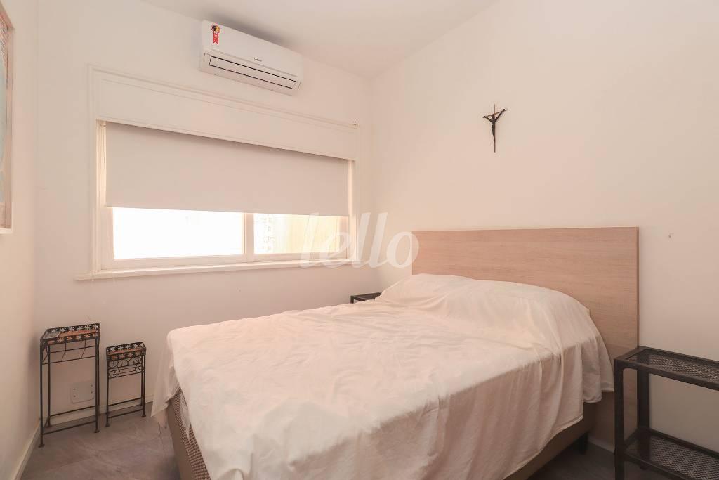 DORMITORIO de Apartamento para alugar, Padrão com 40 m², 1 quarto e em República - São Paulo