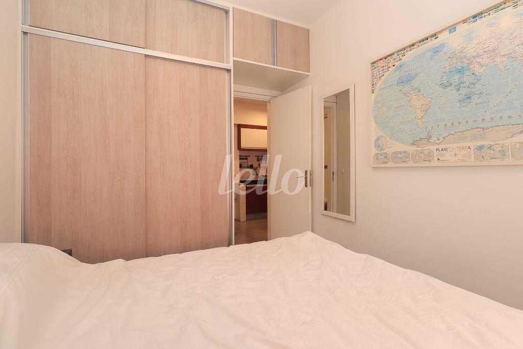 DORMITORIO de Apartamento para alugar, Padrão com 40 m², 1 quarto e em República - São Paulo
