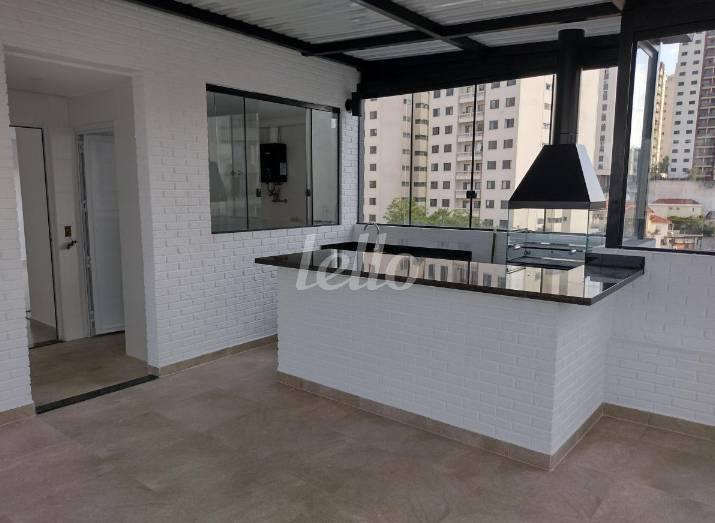 VARANDA GOURMET de Apartamento à venda, cobertura - Padrão com 100 m², 3 quartos e 2 vagas em Chácara Inglesa - São Paulo