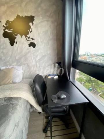 DORMITÓRIO de Apartamento à venda, Padrão com 29 m², 1 quarto e em Mirandopolis - São Paulo