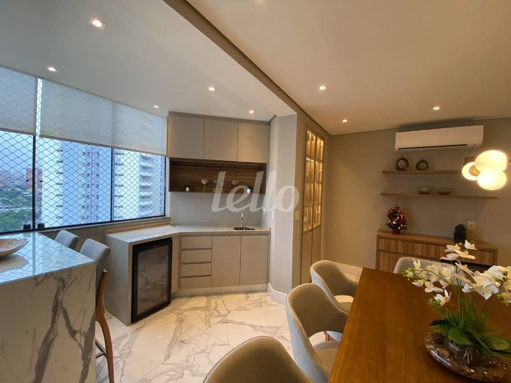 VARANDA GOURMET de Apartamento à venda, Padrão com 155 m², 3 quartos e 3 vagas em Centro - São Bernardo do Campo