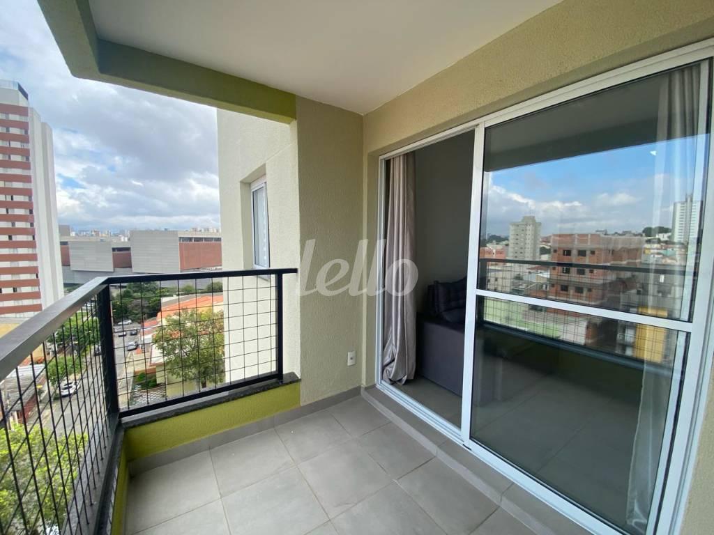 SACADA de Apartamento à venda, Padrão com 53 m², 2 quartos e 1 vaga em Vila São Pedro - Santo André