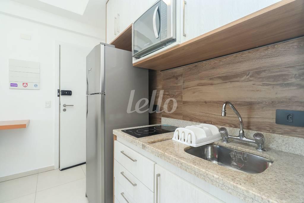 COZINHA de Apartamento para alugar, Padrão com 39 m², 1 quarto e 1 vaga em Bela Vista - São Paulo