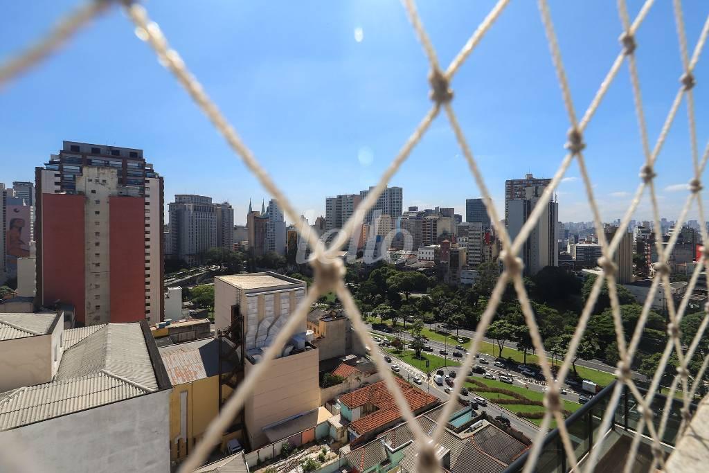SACADA de Apartamento para alugar, Padrão com 39 m², 1 quarto e 1 vaga em Bela Vista - São Paulo