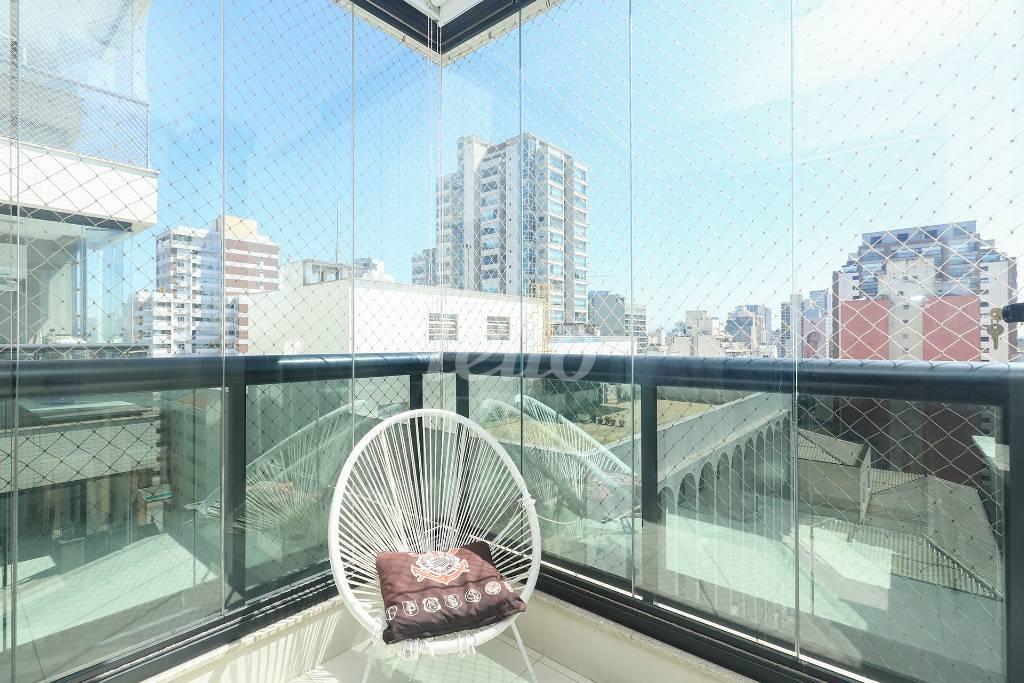 SACADA de Apartamento para alugar, Padrão com 39 m², 1 quarto e 1 vaga em Bela Vista - São Paulo