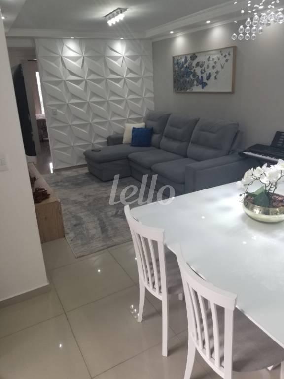 SALA DOIS AMBIENTES de Apartamento à venda, Padrão com 84 m², 3 quartos e 2 vagas em Vila Lea - Santo André