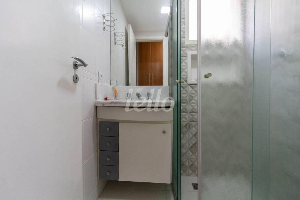 BANHEIRO SUITE de Apartamento para alugar, Padrão com 58 m², 2 quartos e 1 vaga em Vila Pompeia - São Paulo