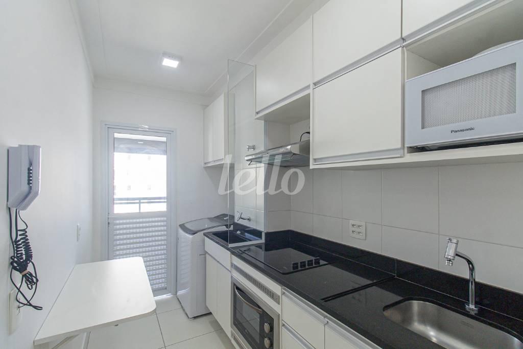 COZINHA de Apartamento para alugar, Padrão com 60 m², 1 quarto e 1 vaga em Chácara Santo Antônio - São Paulo