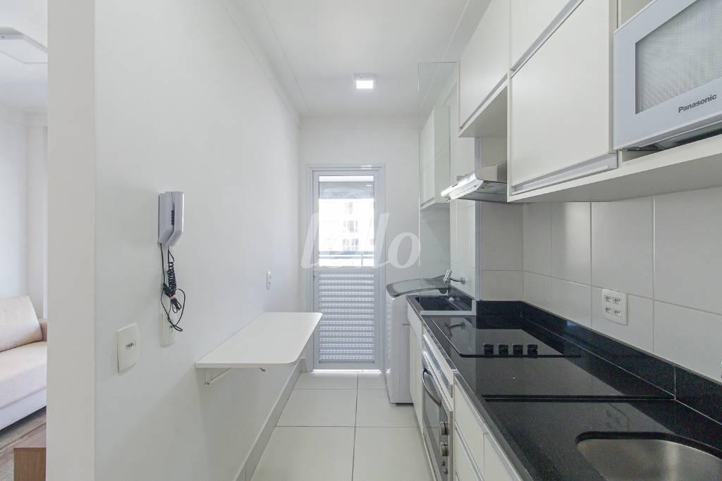 COZINHA de Apartamento para alugar, Padrão com 60 m², 1 quarto e 1 vaga em Chácara Santo Antônio - São Paulo