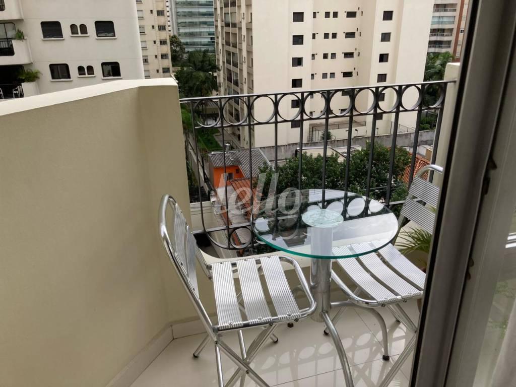 SACADA de Apartamento à venda, Padrão com 92 m², 3 quartos e 2 vagas em Indianópolis - São Paulo