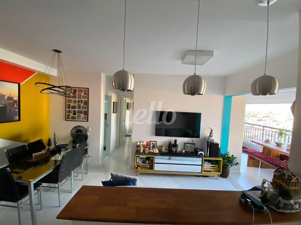 SALA de Apartamento para alugar, Padrão com 75 m², 2 quartos e 1 vaga em Parque da Mooca - São Paulo