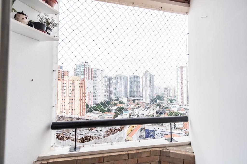 VISTA DA SACADA de Apartamento à venda, Padrão com 63 m², 3 quartos e 1 vaga em Tatuapé - São Paulo