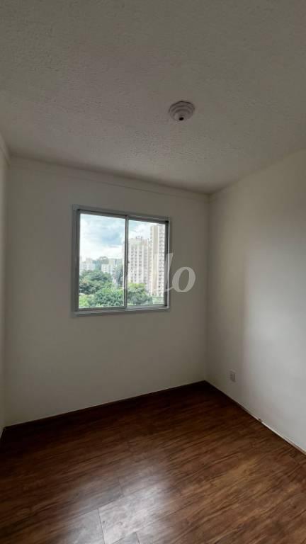 DORMITORIO de Apartamento para alugar, Padrão com 32 m², 2 quartos e em Piqueri - São Paulo