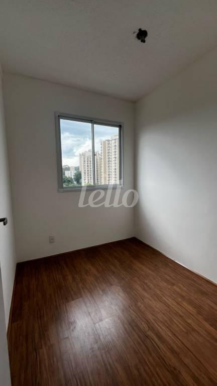 DORMITORIO de Apartamento para alugar, Padrão com 32 m², 2 quartos e em Piqueri - São Paulo