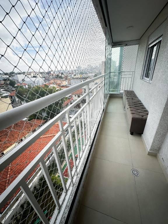 VARANDA de Apartamento à venda, Padrão com 54 m², 2 quartos e 1 vaga em Vila Pires - Santo André