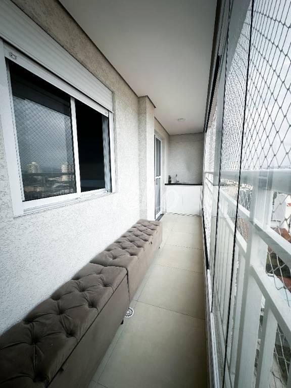 VARANDA de Apartamento à venda, Padrão com 54 m², 2 quartos e 1 vaga em Vila Pires - Santo André