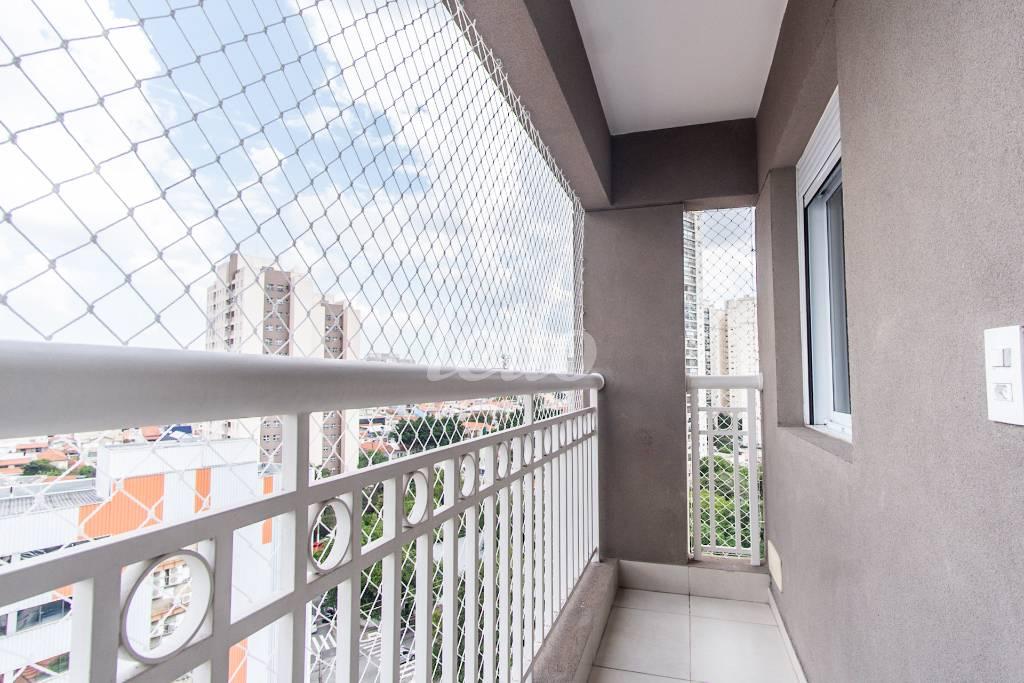 VARANDA de Apartamento para alugar, Padrão com 41 m², 2 quartos e 1 vaga em Parque da Vila Prudente - São Paulo