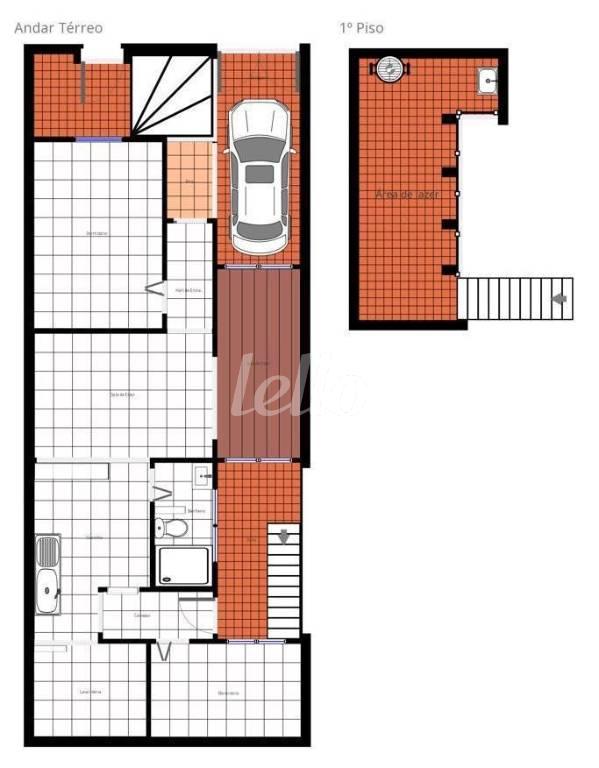 F de Casa à venda, de vila - térrea com 120 m², 2 quartos e 1 vaga em Vila Mazzei - São Paulo