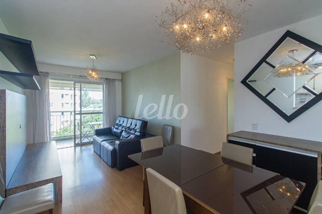 SALA de Apartamento para alugar, Padrão com 73 m², 2 quartos e 1 vaga em Vila Clementino - São Paulo