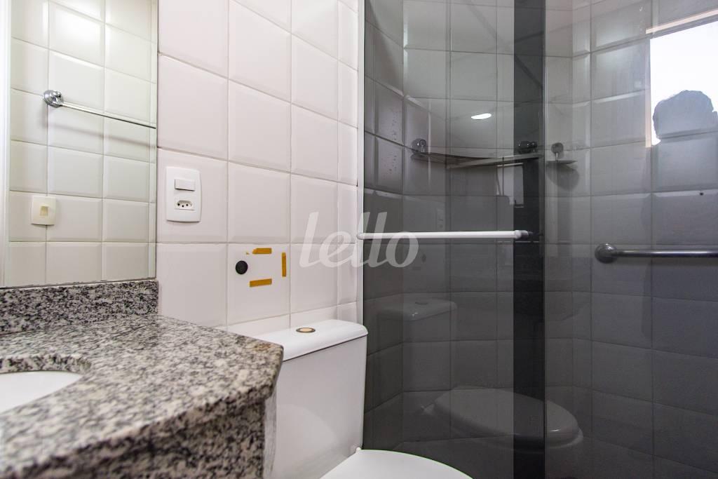 BANHEIRO SOCIAL de Apartamento para alugar, Padrão com 80 m², 2 quartos e 1 vaga em Mooca - São Paulo