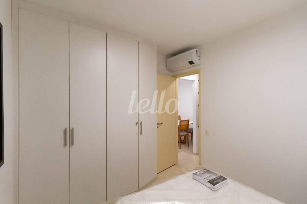 DORMITORIO de Apartamento para alugar, Padrão com 45 m², 1 quarto e 1 vaga em Jardim Paulista - São Paulo