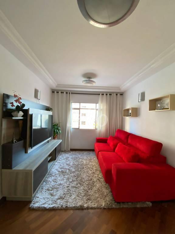 SALA de Apartamento à venda, Padrão com 78 m², 3 quartos e 1 vaga em Cambuci - São Paulo