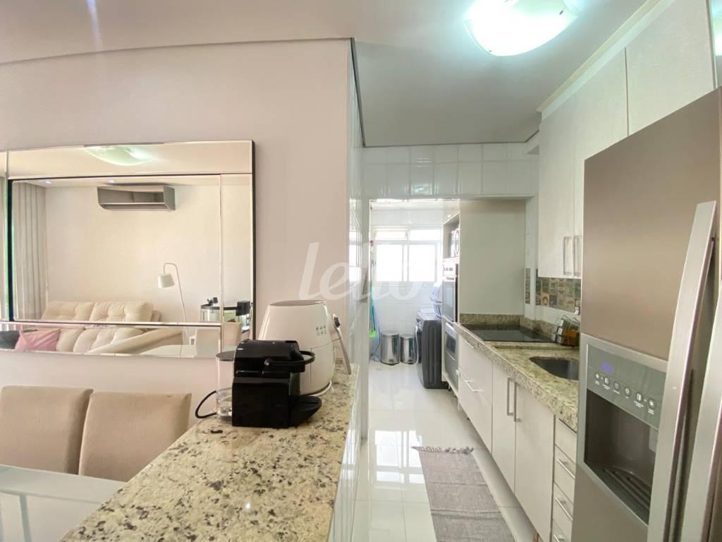 SALA INTEGRADA de Apartamento à venda, Padrão com 58 m², 2 quartos e 1 vaga em Vila Gomes Cardim - São Paulo