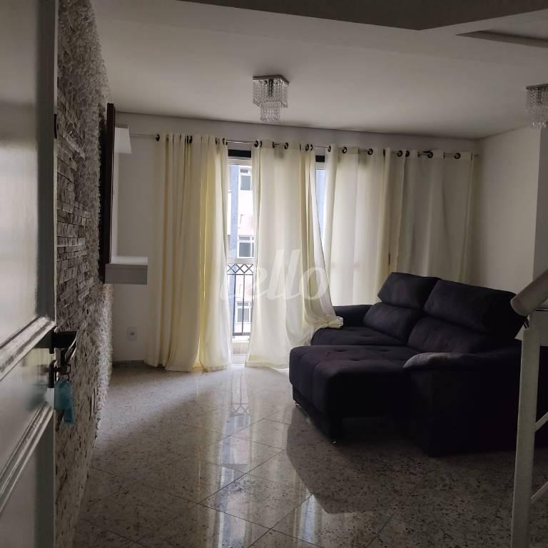 SALA de Apartamento à venda, Duplex com 77 m², 2 quartos e 2 vagas em Tatuapé - São Paulo