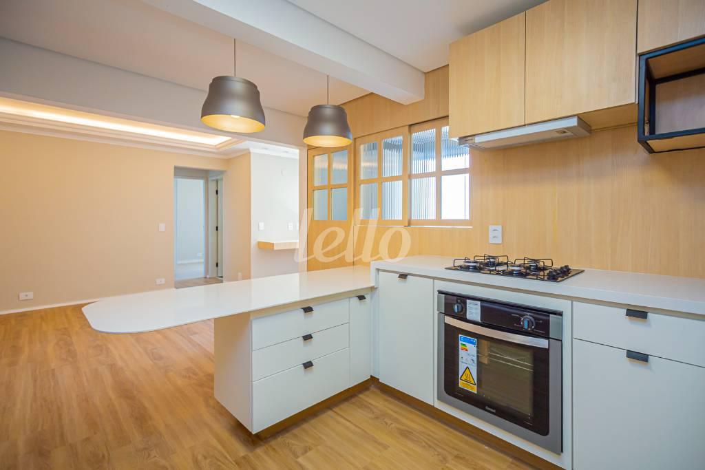 COZINHA de Apartamento para alugar, Padrão com 70 m², 2 quartos e 1 vaga em Vila Mariana - São Paulo
