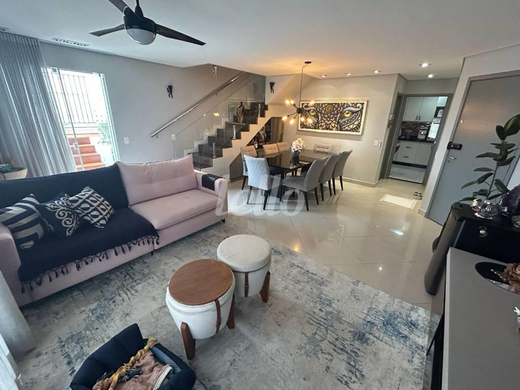 SALA de Apartamento à venda, cobertura - Padrão com 167 m², 3 quartos e 4 vagas em Centro - Santo André
