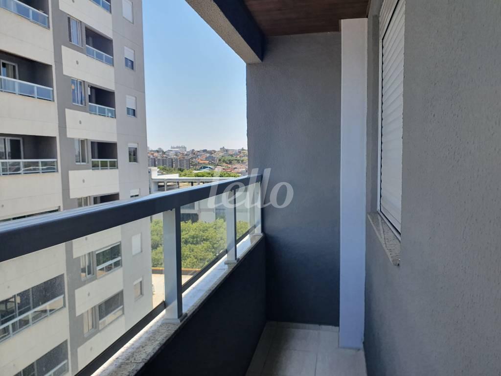SACADA de Apartamento para alugar, Padrão com 50 m², 2 quartos e 1 vaga em Vila Metalúrgica - Santo André