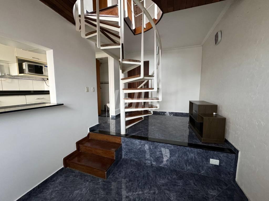 SALA 2 AMBIENTES de Apartamento para alugar, Padrão com 57 m², 1 quarto e 1 vaga em Vila Clementino - São Paulo