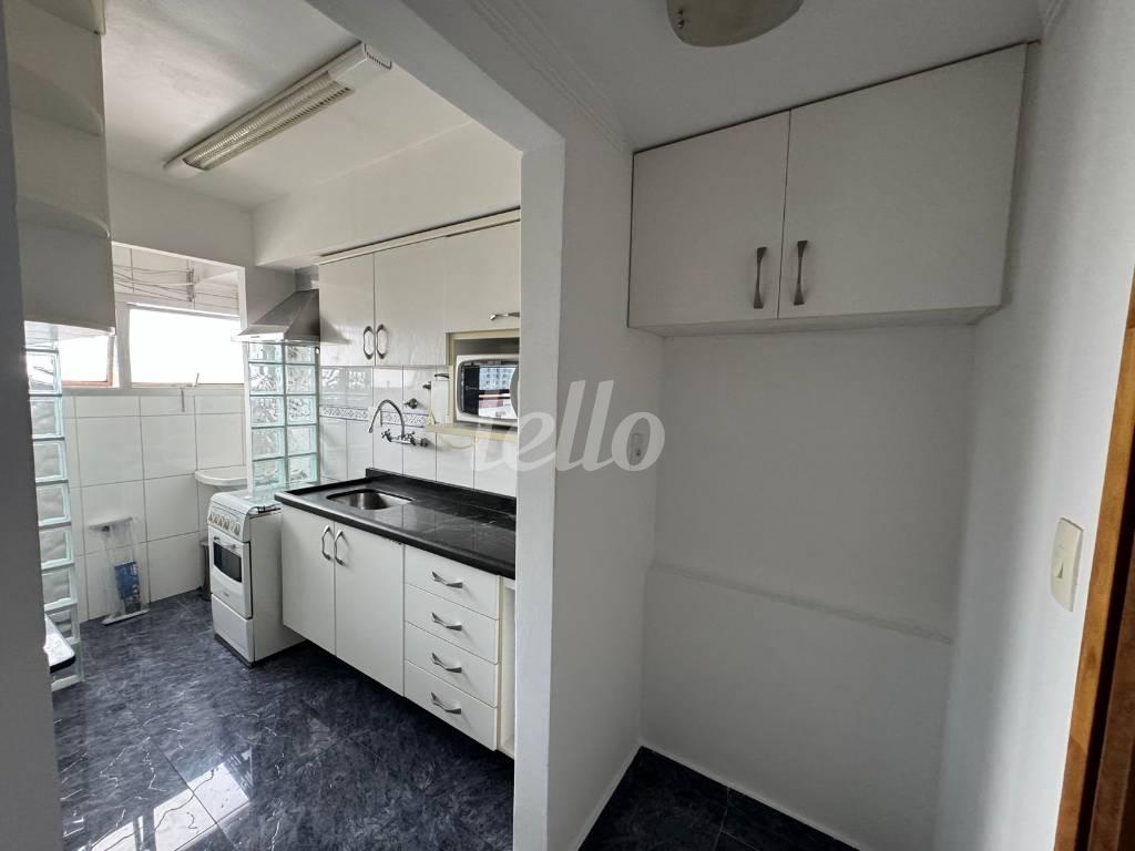 COZINHA de Apartamento para alugar, Padrão com 57 m², 1 quarto e 1 vaga em Vila Clementino - São Paulo