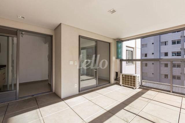 VARANDA de Apartamento para alugar, Padrão com 60 m², 1 quarto e 1 vaga em Pinheiros - São Paulo