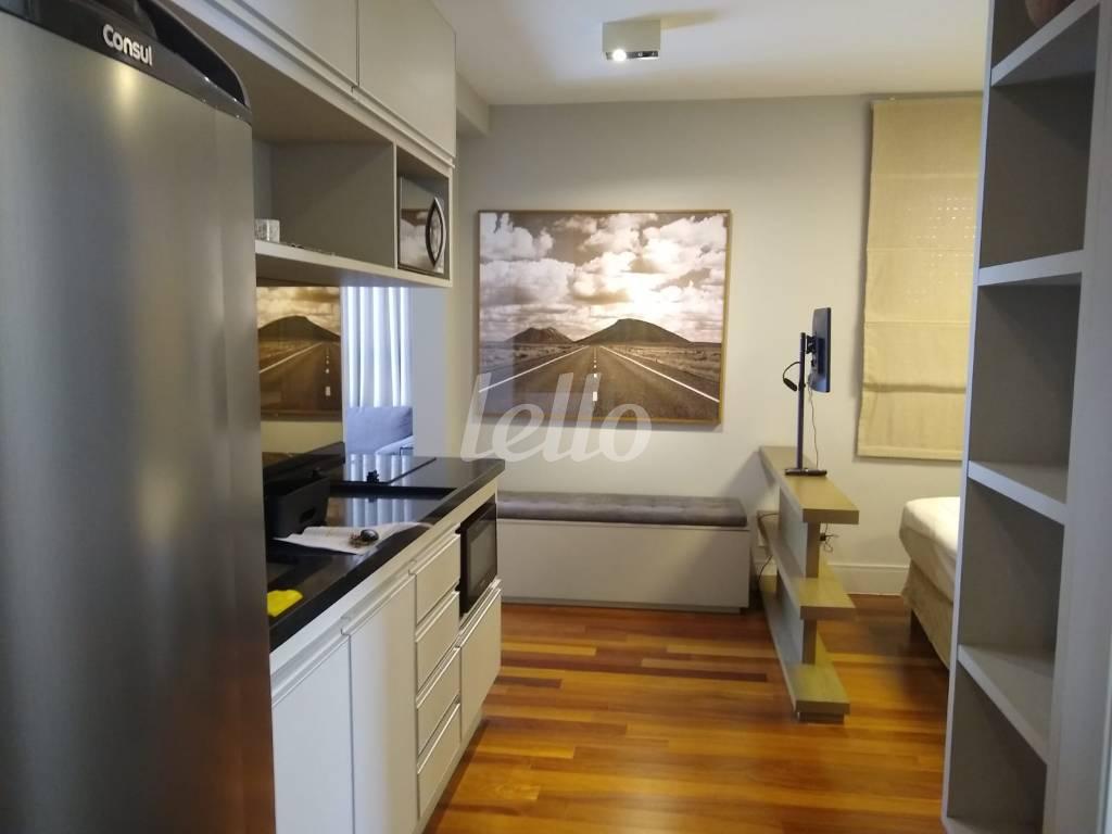 COZINHA de Apartamento para alugar, Studio com 32 m², 1 quarto e 1 vaga em Jardim Paulista - São Paulo
