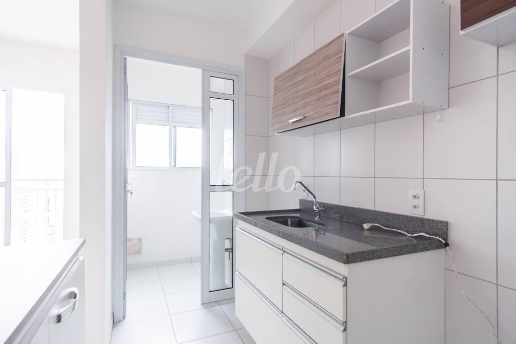 COZINHA de Apartamento para alugar, Padrão com 40 m², 1 quarto e 1 vaga em Mooca - São Paulo