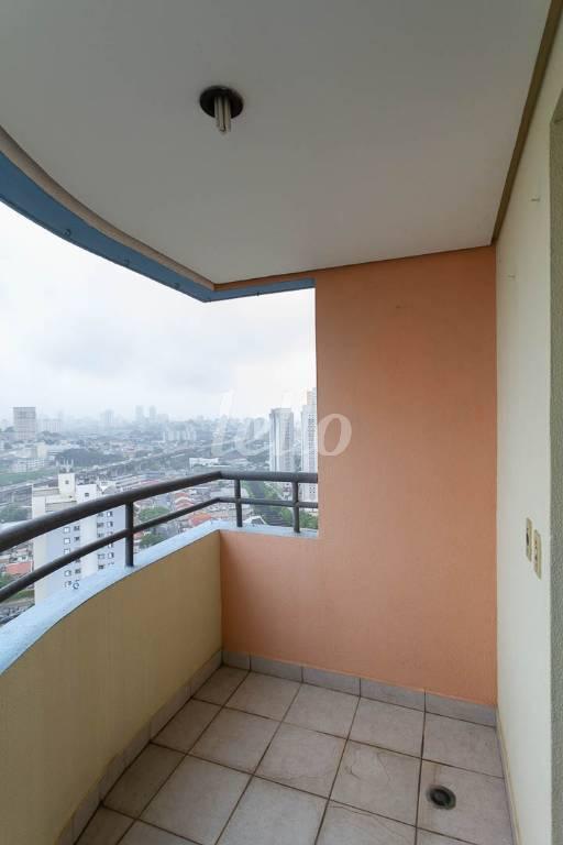 SACADA de Apartamento para alugar, Padrão com 62 m², 2 quartos e 1 vaga em Tatuapé - São Paulo