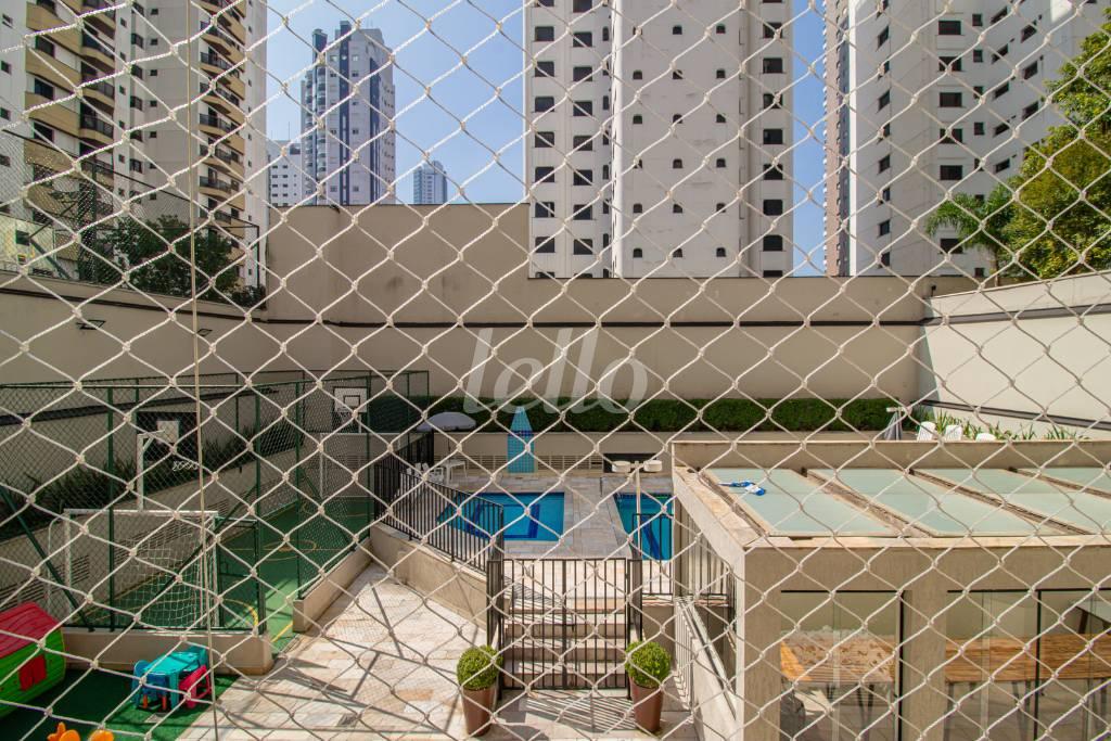 VISTA SACADA de Apartamento para alugar, Padrão com 85 m², 3 quartos e 2 vagas em Vila Regente Feijó - São Paulo