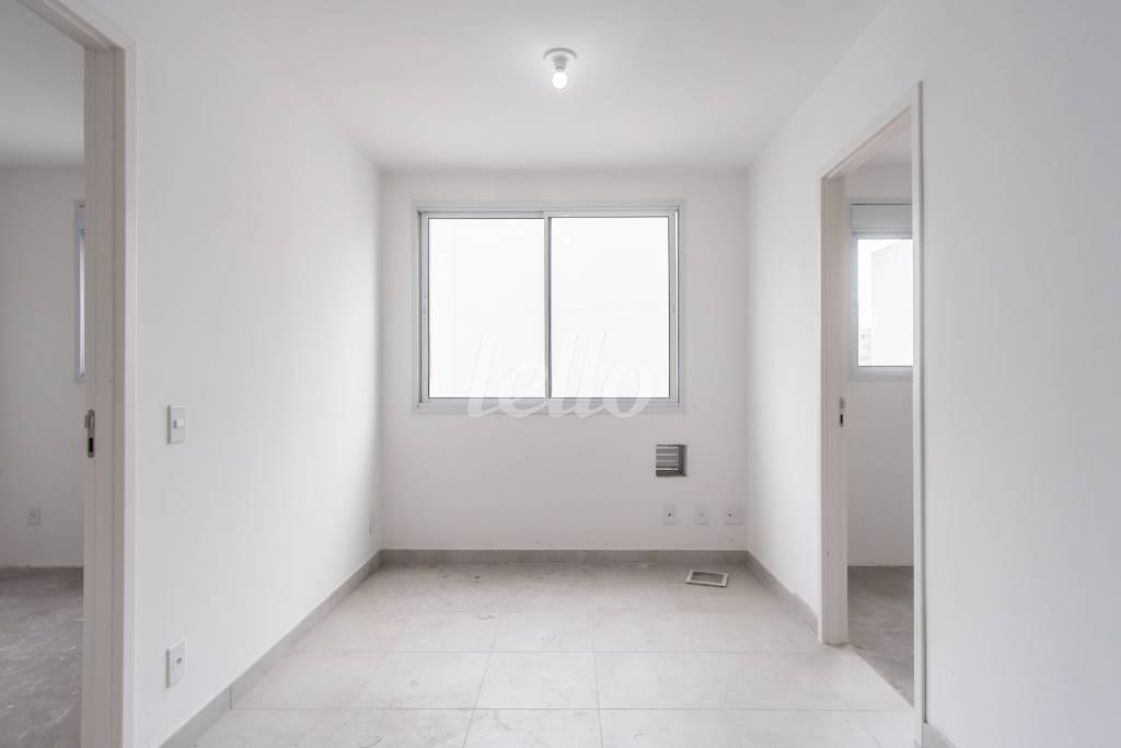 SALA de Apartamento para alugar, Padrão com 34 m², 1 quarto e 1 vaga em Alto da Moóca - São Paulo