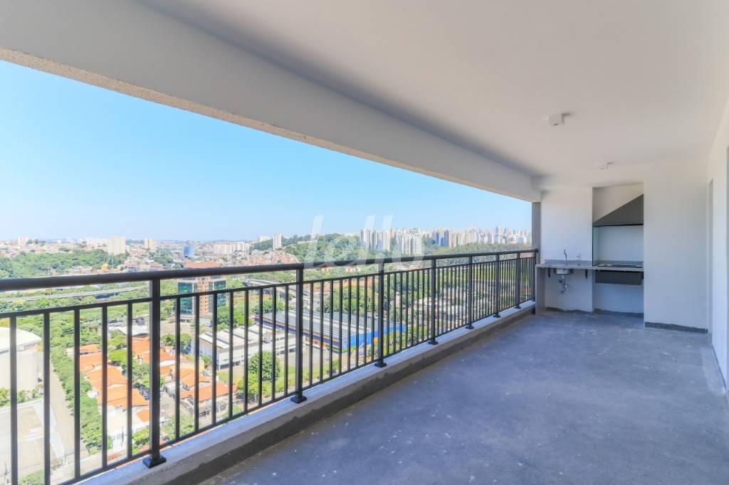 VARANDA GOURMET de Apartamento à venda, Padrão com 136 m², 3 quartos e 2 vagas em Jardim Dom Bosco - São Paulo