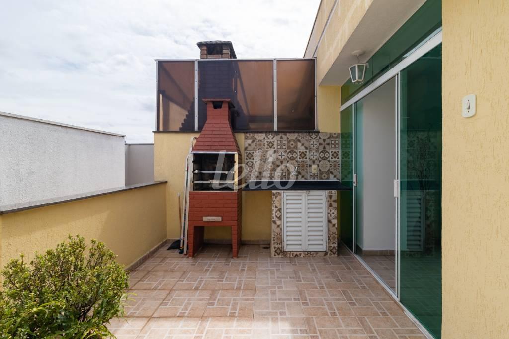CHURRASQUEIRA de Casa à venda, em condomínio - sobrado com 118 m², 3 quartos e 2 vagas em Vila Lúcia - São Paulo