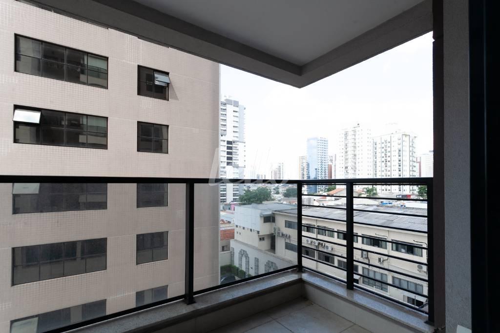 SACADA de Apartamento para alugar, Padrão com 57 m², 1 quarto e 1 vaga em Vila Gomes Cardim - São Paulo