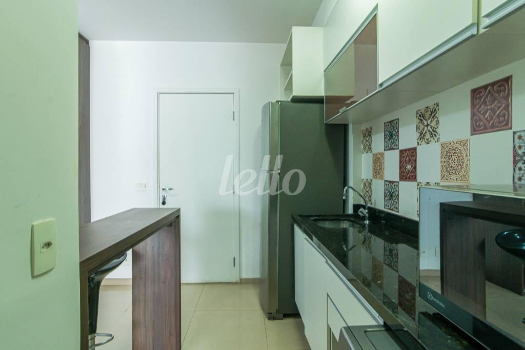 COZINHA de Apartamento para alugar, Padrão com 38 m², 1 quarto e 1 vaga em Campo Belo - São Paulo